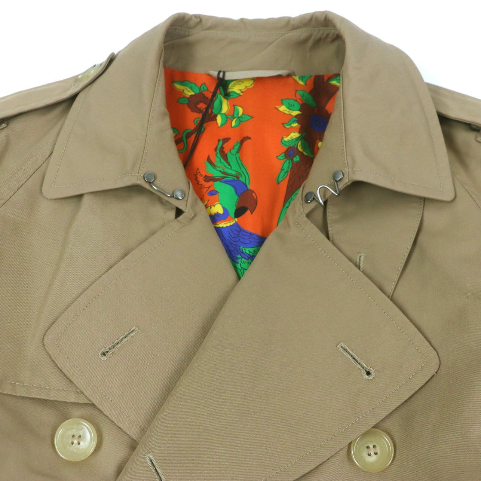 Gucci Gucci Gucci Trench Coat Cotton Coat Cotton Outerwear 452368 DUTY FREE for USA Size ONE SIZE - 2 Thumbnail