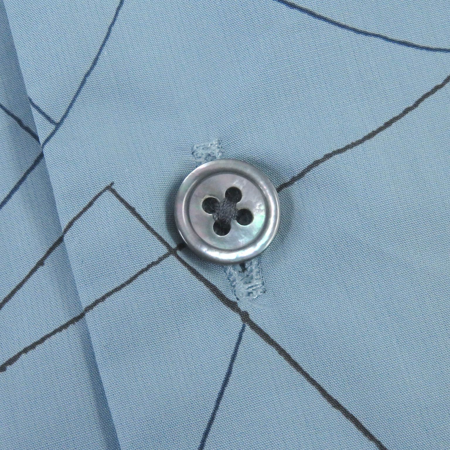Hermes Hermes Hermes 24Stainless Steel Selles en Fragments Finesse cotton Series Cotton Shirt Cotton Dress Shirt DUTY FREE for USA Size ONE SIZE - 4 Thumbnail