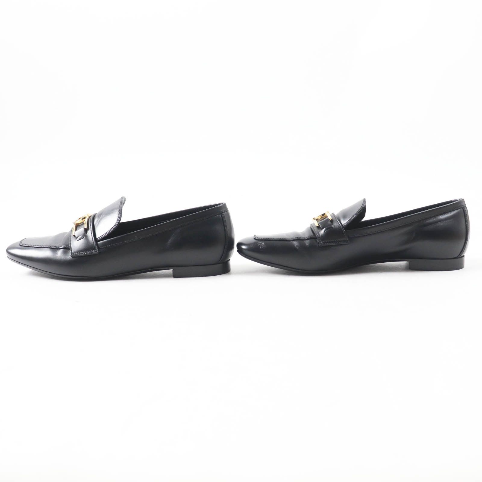 Louis Vuitton Louis Vuitton Louis Vuitton LV Metal Logo Leather Loafers Leather Shoes DUTY FREE for USA Size ONE SIZE - 3 Thumbnail