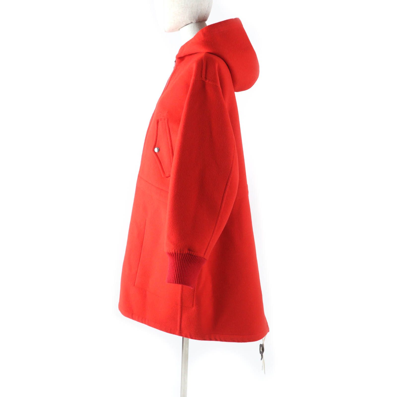 Louis Vuitton Louis Vuitton Louis Vuitton Giant Monogram Wool Silk Hoodie Coat Leather Outerwear DUTY FREE for USA Size ONE SIZE - 6 Thumbnail