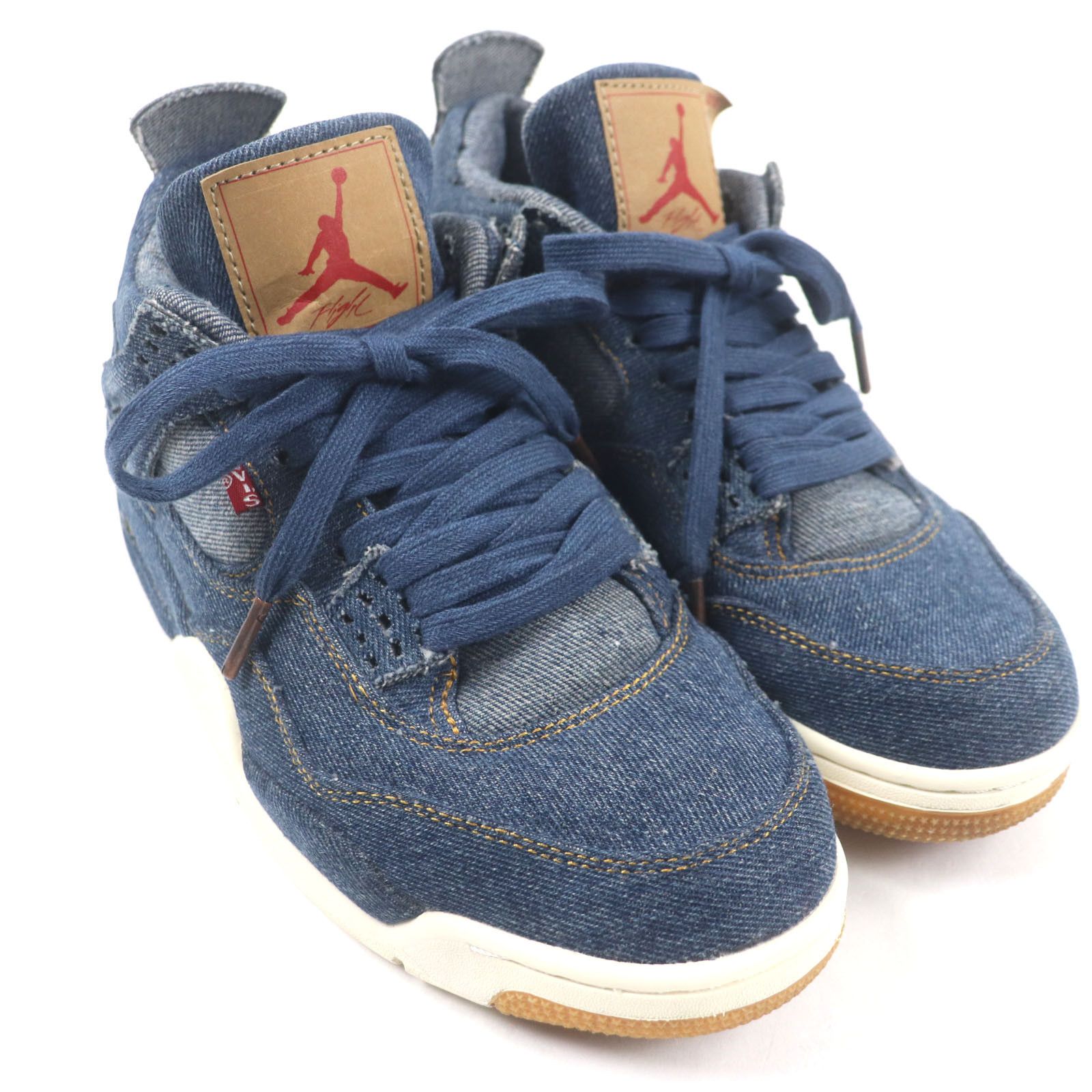 Other Other Nike Air Jordan 4 Retro Levis Denim Sneakers Denim Shoes A02571-401 DUTY FREE for USA Size ONE SIZE - 3 Thumbnail