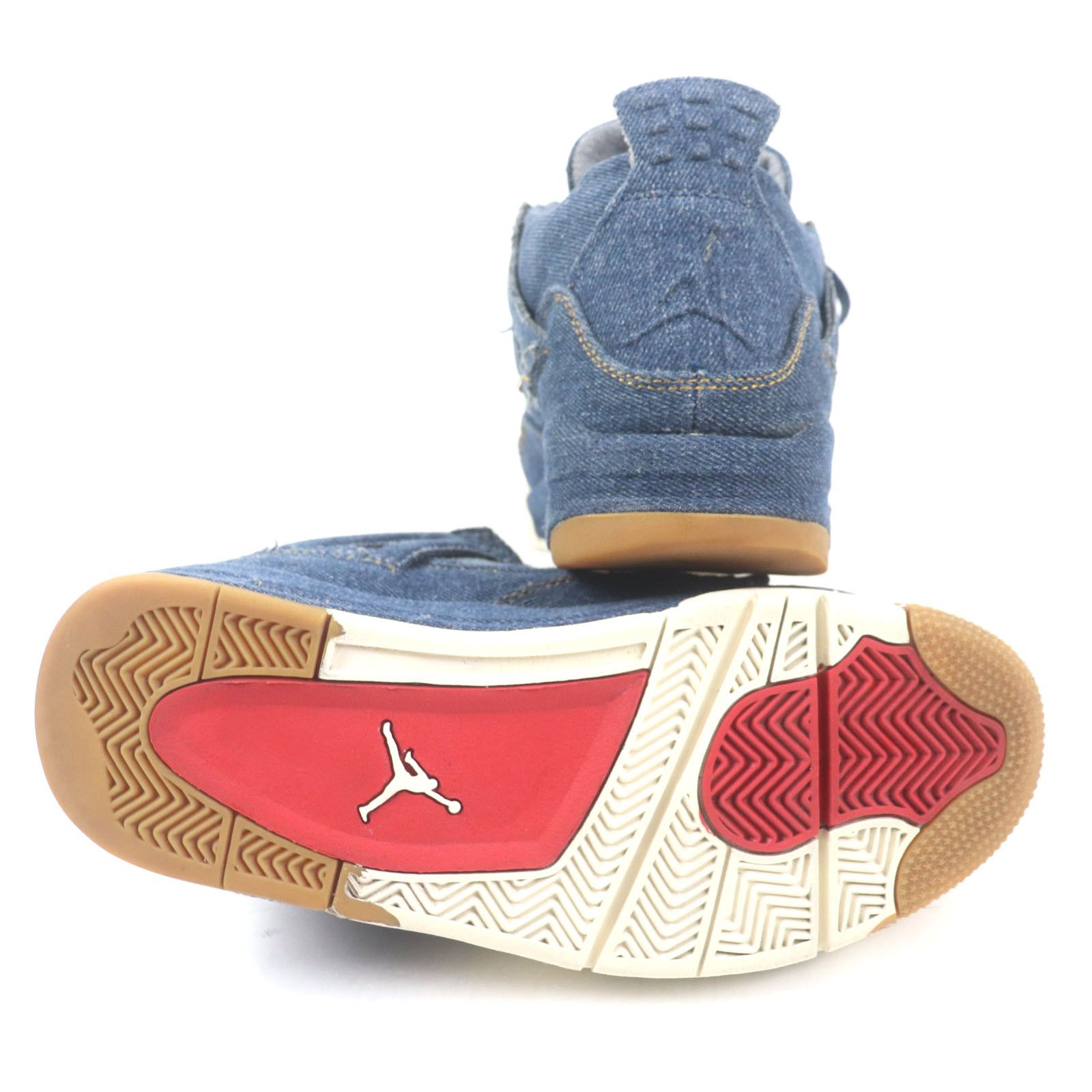 Other Other Nike Air Jordan 4 Retro Levis Denim Sneakers Denim Shoes A02571-401 DUTY FREE for USA Size ONE SIZE - 5 Thumbnail