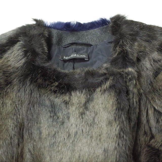 Other Other INES＆MARECHAL Rabbit Fur Coat Natural Material Outerwear DUTY FREE for USA Size ONE SIZE - 4 Thumbnail
