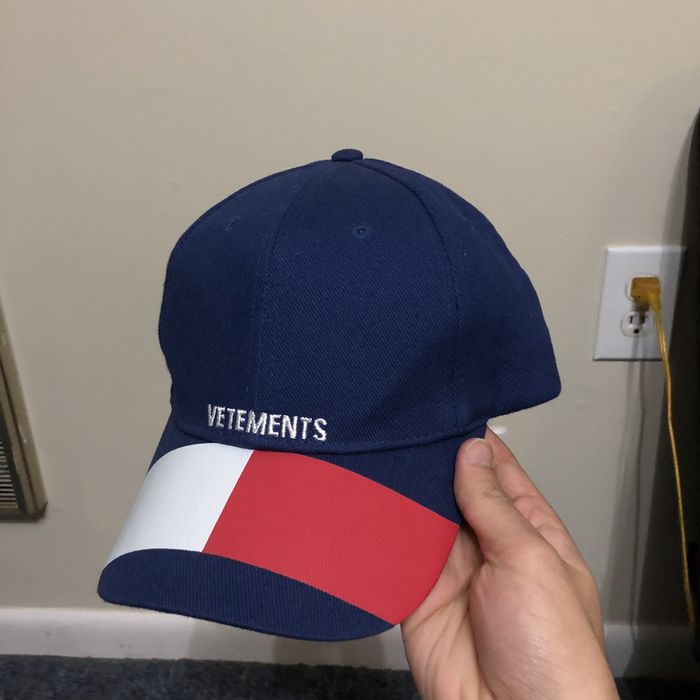 Tommy Hilfiger Vetements Tommy Hilfiger Blue Hat | Grailed