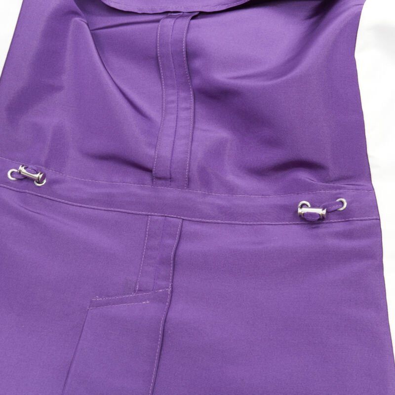 Valentino VALENTINO 2022 Runway purple 100% silk hidden waist drawstring blazer IT36 XS Size XS / US 0-2 / IT 36-38 - 10 Thumbnail