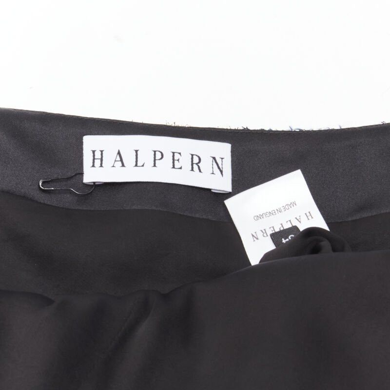 Halpern HALPERN red plaid check tweed high slit pencil midi skirt FR34 XS Size 26" / US 2 / IT 38 - 8 Thumbnail