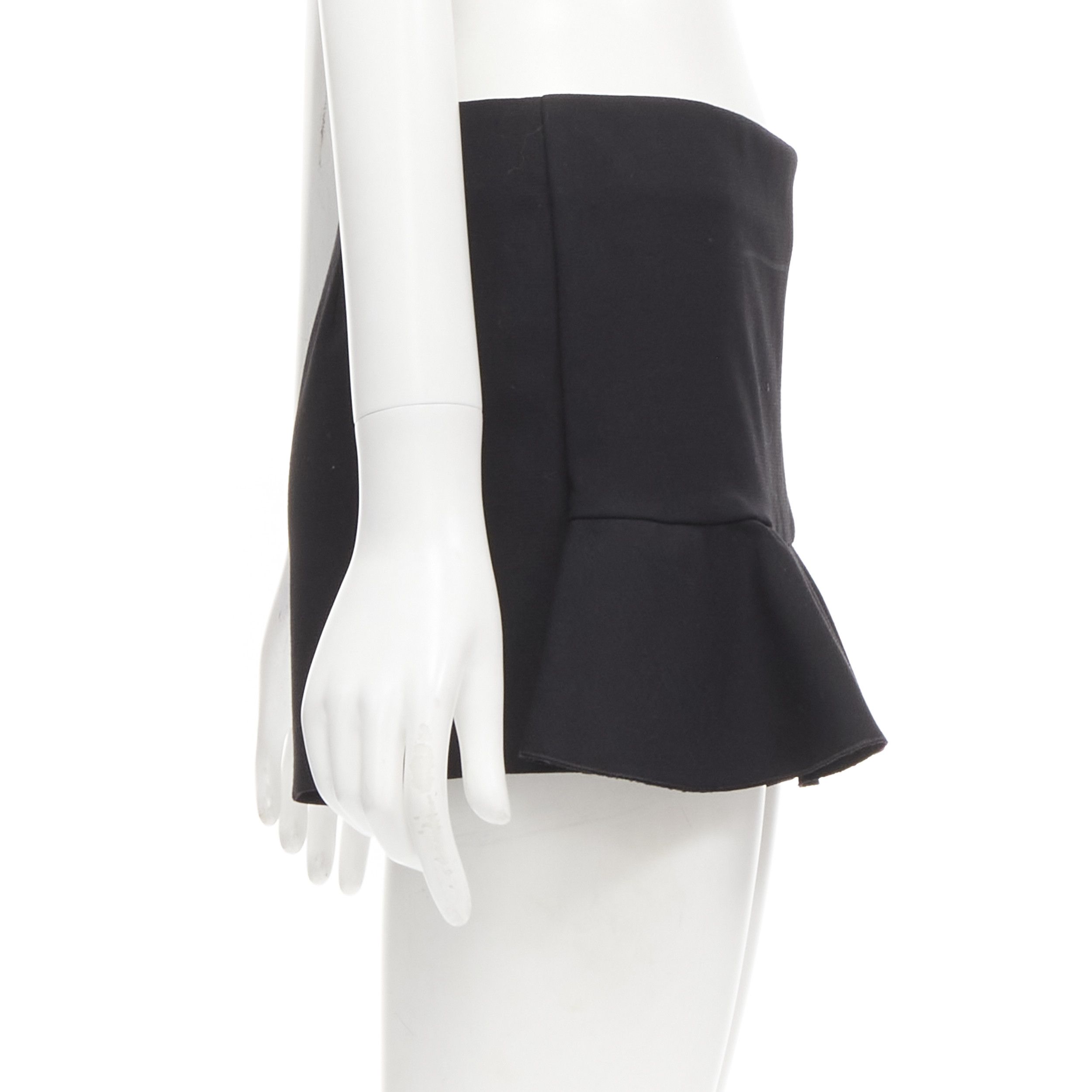 RED Valentino RED VALENTINO black frilly ruffle hem mid rise shorts skirts skorts IT38 XS Size 26" / US 2 / IT 38 - 4 Thumbnail