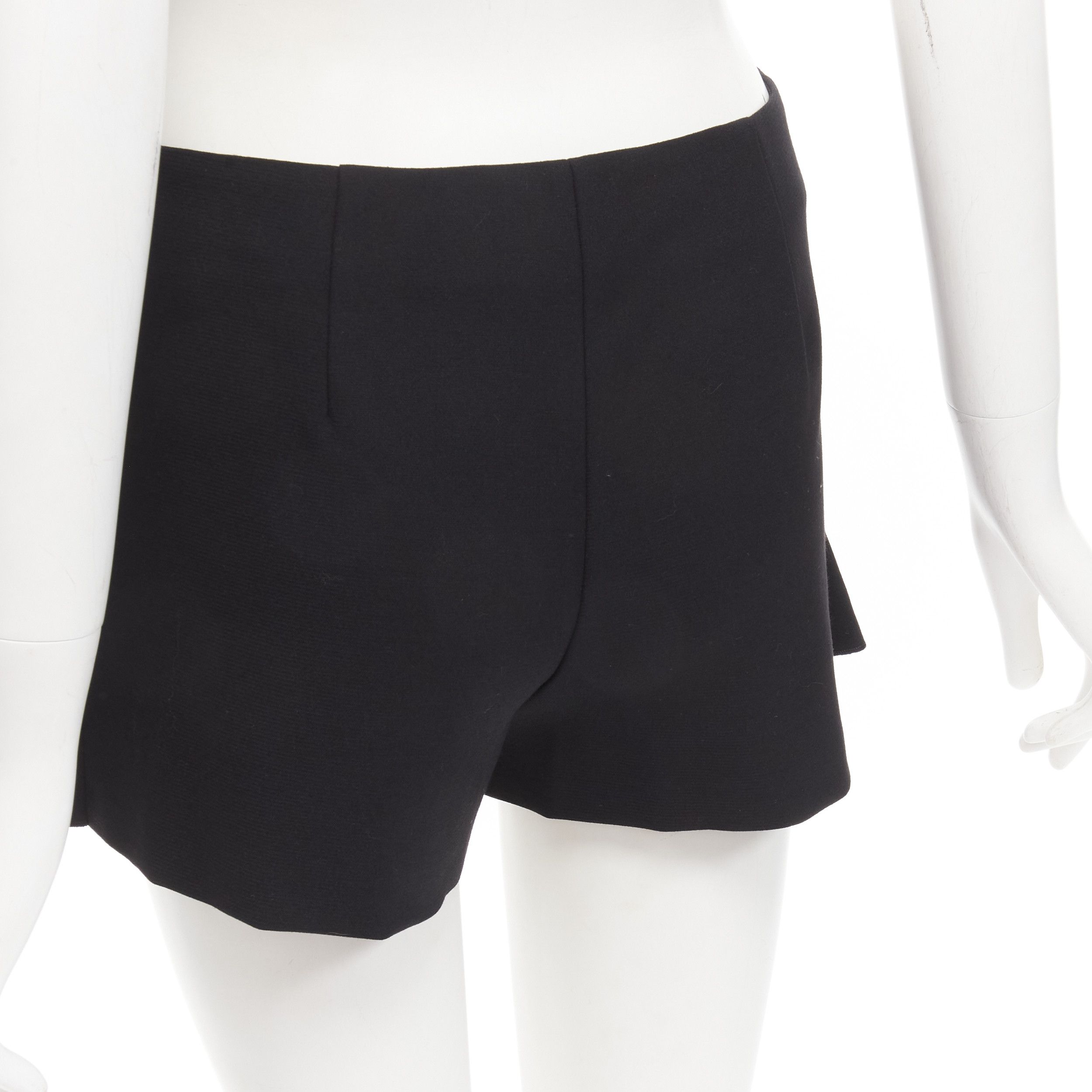 RED Valentino RED VALENTINO black frilly ruffle hem mid rise shorts skirts skorts IT38 XS Size 26" / US 2 / IT 38 - 7 Thumbnail