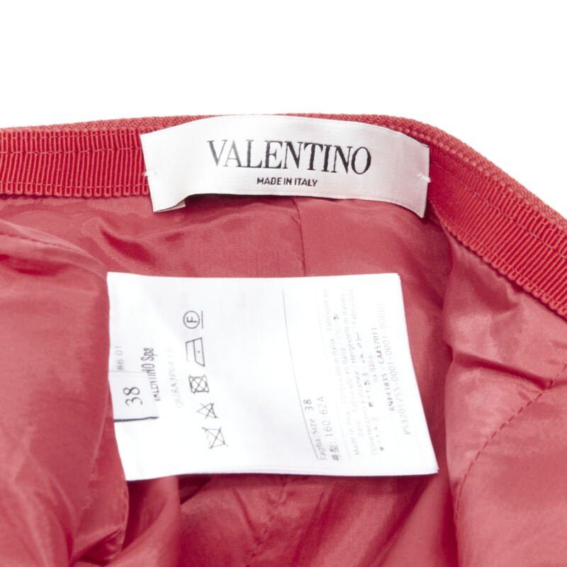 Valentino VALENTINO black beaded heart badge red twill flared frill shorts IT38 XS Size 26" / US 2 / IT 38 - 8 Thumbnail
