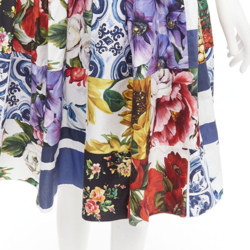 Dolce & Gabbana DOLCE GABBANA Sicilian Patchwork floral patchwork brocade waist skirt IT38 XS Size 26" / US 2 / IT 38 - 7 Thumbnail
