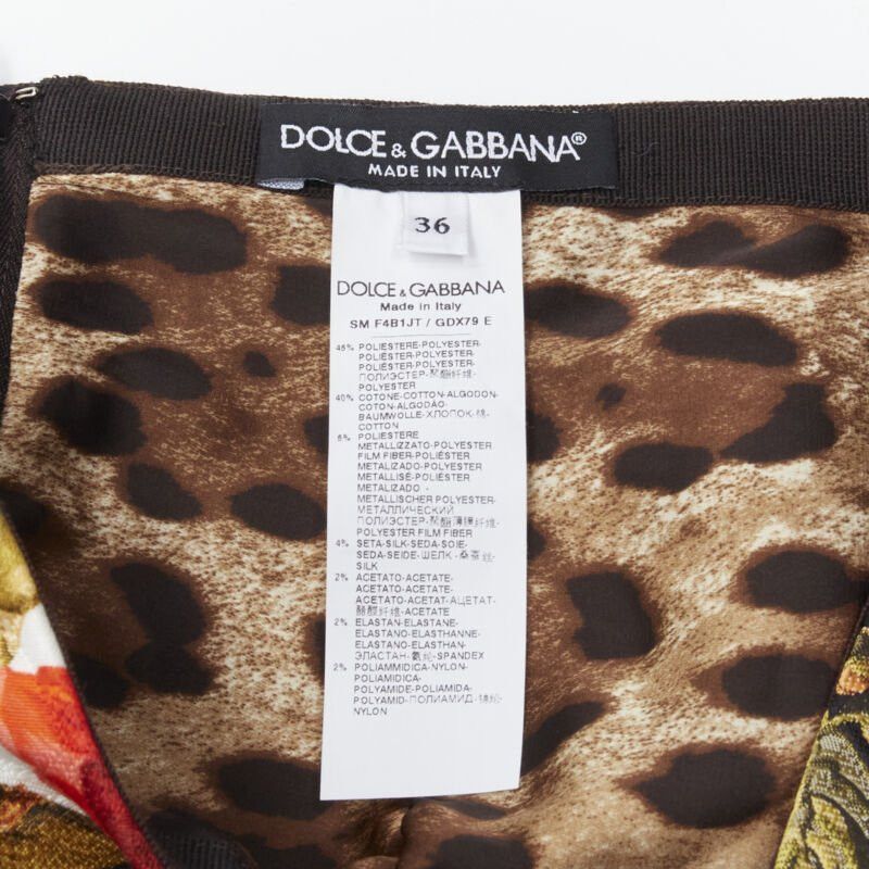 Dolce & Gabbana DOLCE GABBANA black colorful dog patchwork jewel embellished mini skirt IT36 XS Size 25" / US 0 / IT 36 - 9 Thumbnail