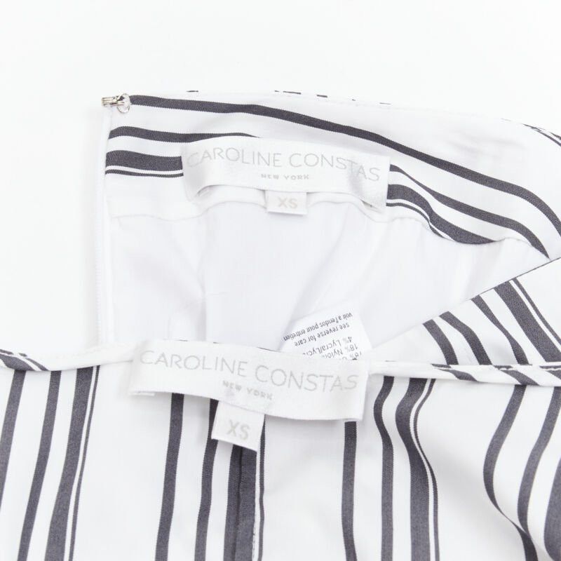 CAROLINE CONSTAS CAROLINE CONSTAS black white ruffled stripes wrap top high low skirt set XS Size XS / US 0-2 / IT 36-38 - 11 Thumbnail