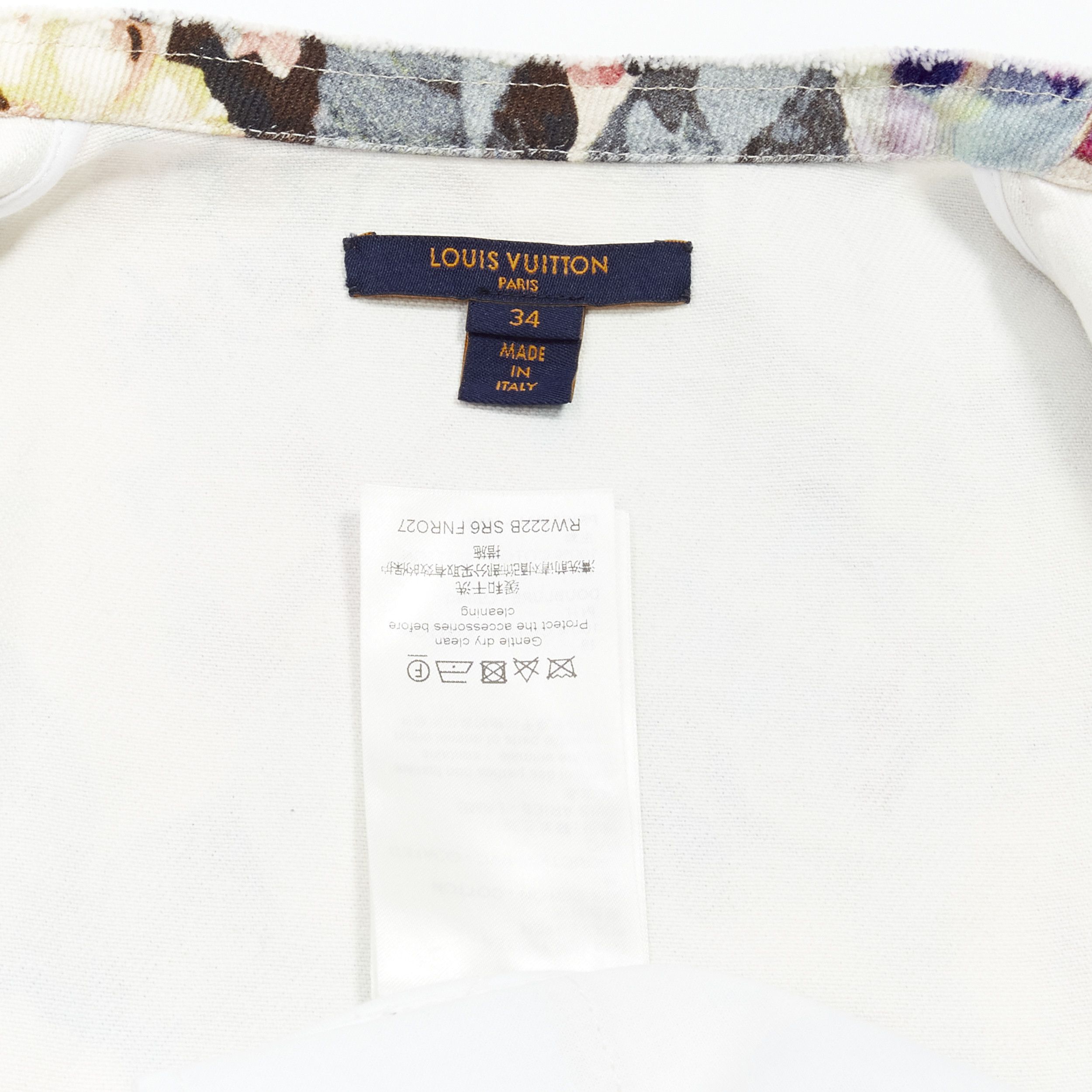 Louis Vuitton LOUIS VUITTON 2022 Vintage Floral LV monogram patch denim zip dress FR34 XS Size XS / US 0-2 / IT 36-38 - 9 Thumbnail