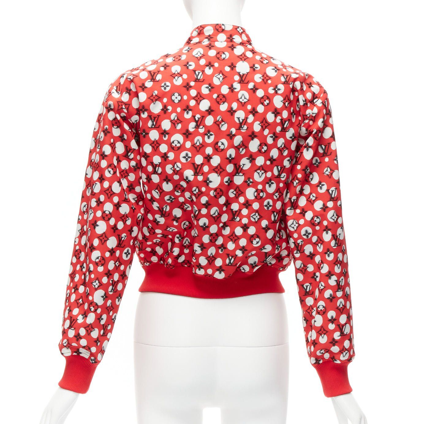 Louis Vuitton LOUIS VUITTON Yayoi Kusama 2023 Runway Reversible red infinity dots LV monogram bomber FR34 XS Size XS / US 0-2 / IT 36-38 - 9 Thumbnail