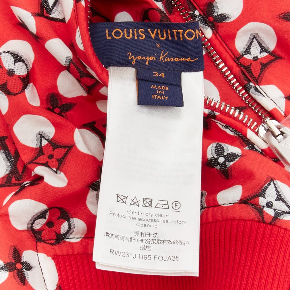 Louis Vuitton LOUIS VUITTON Yayoi Kusama 2023 Runway Reversible red infinity dots LV monogram bomber FR34 XS Size XS / US 0-2 / IT 36-38 - 16 Thumbnail