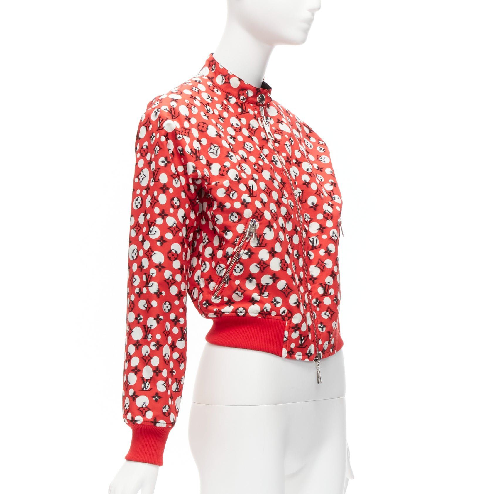 Louis Vuitton LOUIS VUITTON Yayoi Kusama 2023 Runway Reversible red infinity dots LV monogram bomber FR34 XS Size XS / US 0-2 / IT 36-38 - 5 Thumbnail