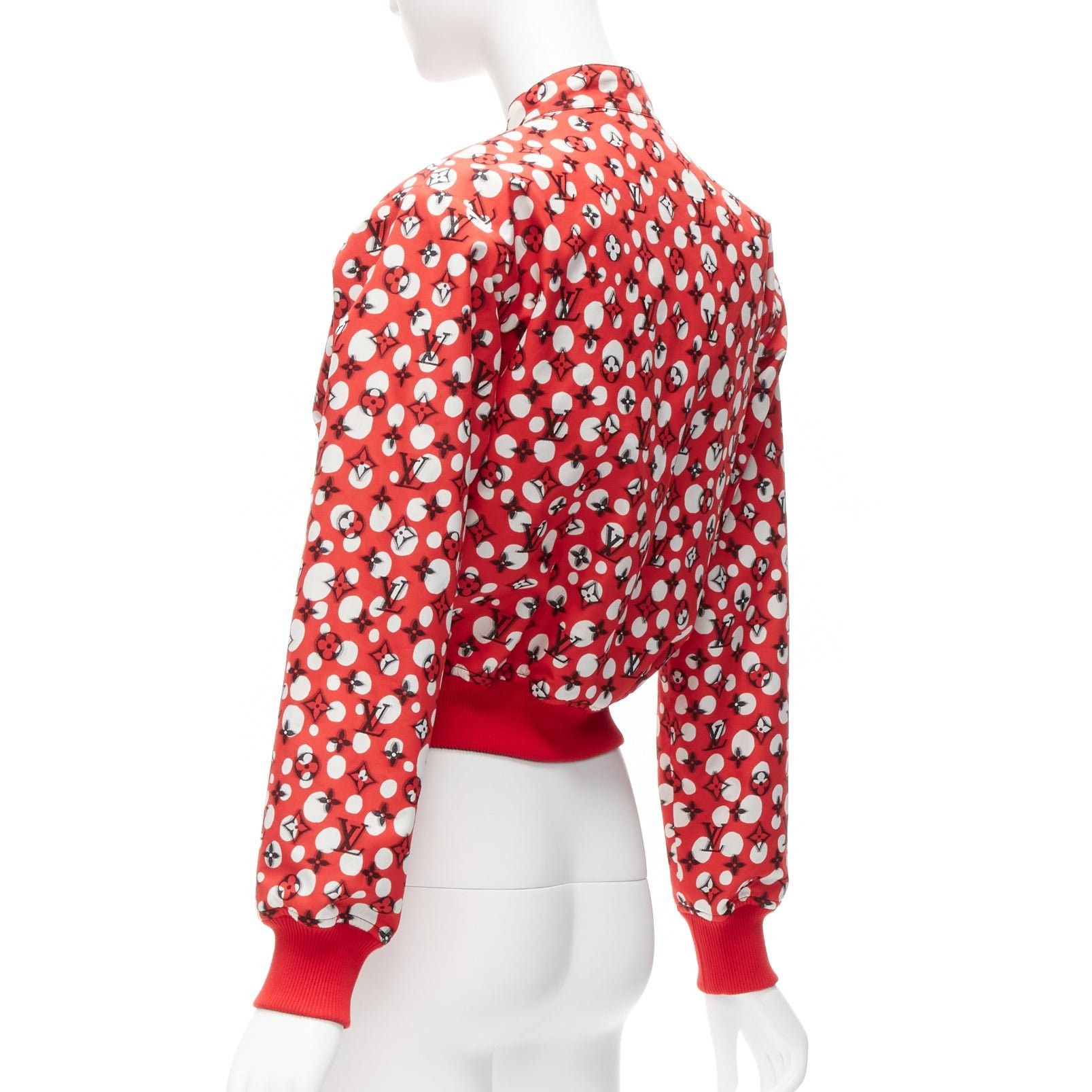 Louis Vuitton LOUIS VUITTON Yayoi Kusama 2023 Runway Reversible red infinity dots LV monogram bomber FR34 XS Size XS / US 0-2 / IT 36-38 - 11 Thumbnail