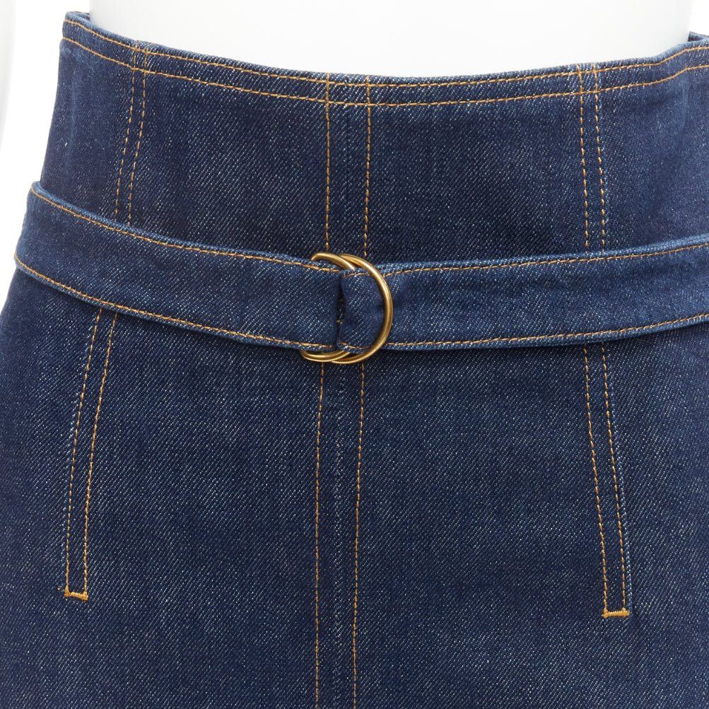 Philosophy di Lorenzo Serafini PHILOSOPHY DI LORENZO SERAFINI Olivia denim belted pencil skirt IT38 XS Size 26" / US 2 / IT 38 - 7 Thumbnail