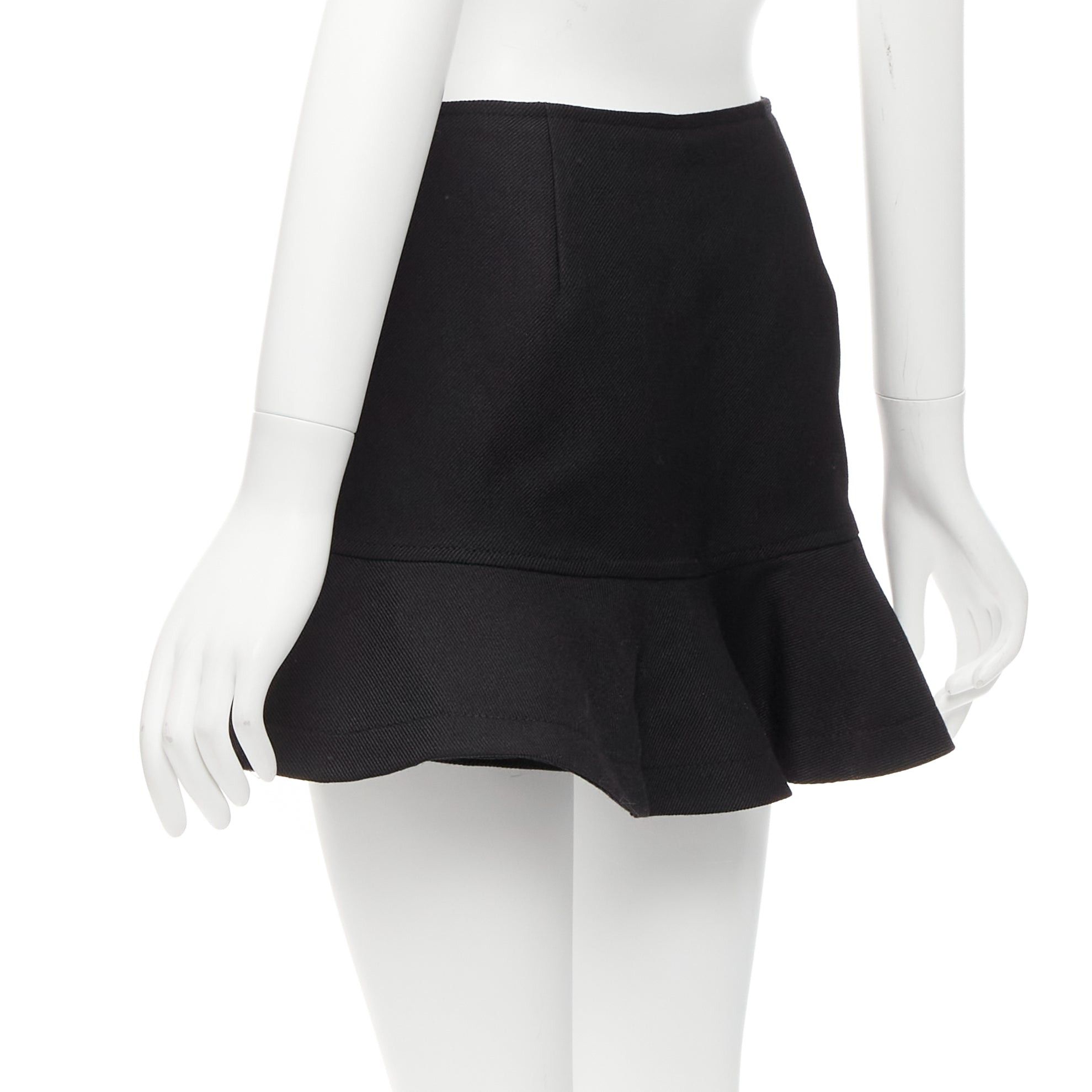 Valentino VALENTINO black virgin wool blend red bead Heart flared skirt shorts IT38 XS Size 26" / US 2 / IT 38 - 6 Thumbnail