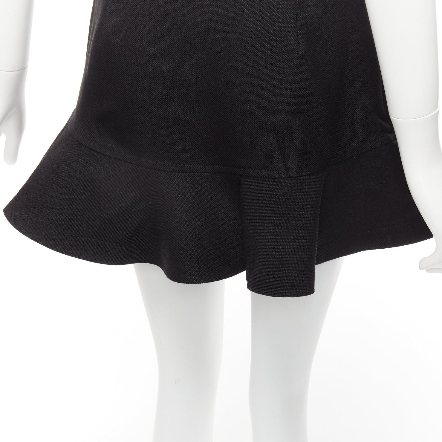 Valentino VALENTINO black virgin wool blend red bead Heart flared skirt shorts IT38 XS Size 26" / US 2 / IT 38 - 7 Thumbnail