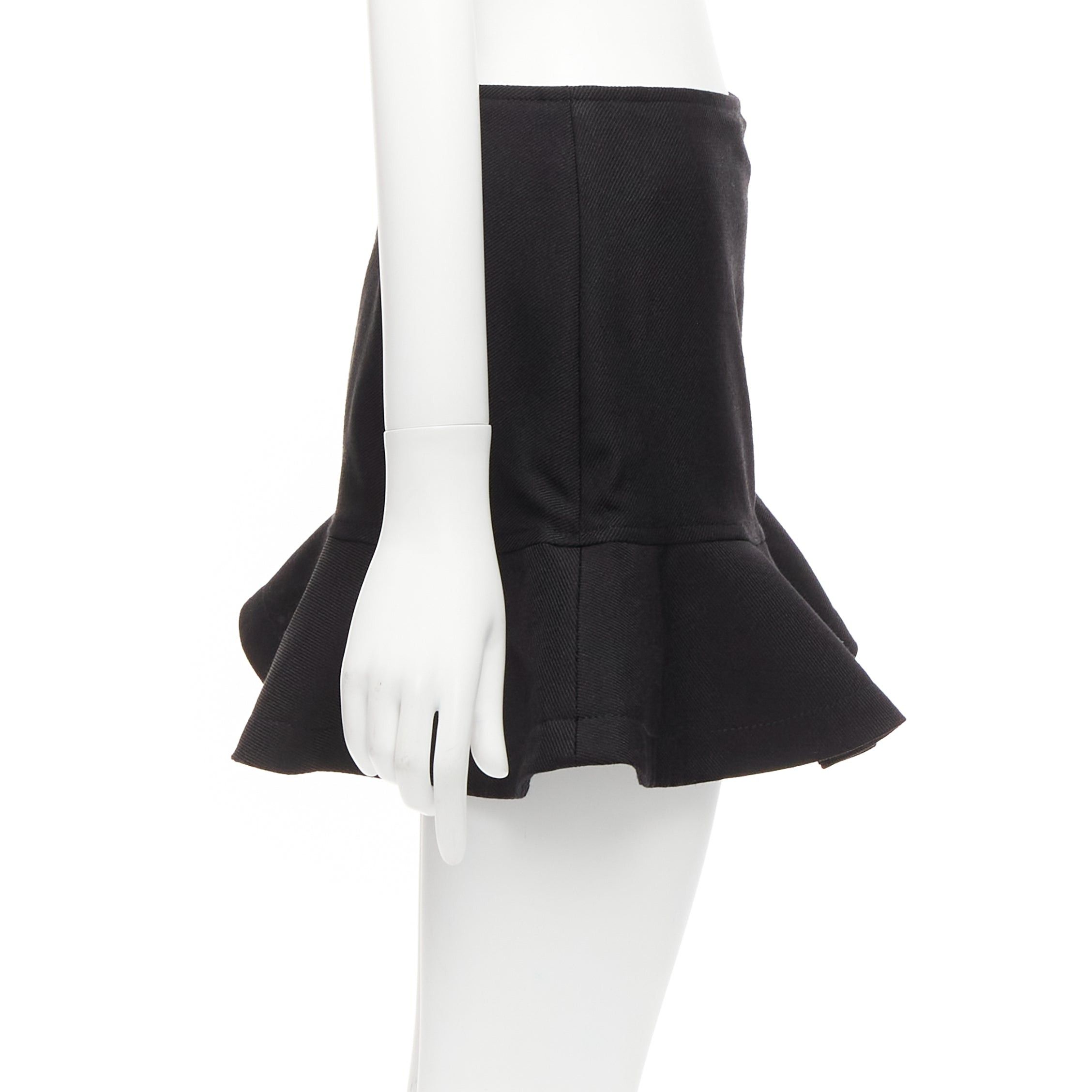 Valentino VALENTINO black virgin wool blend red bead Heart flared skirt shorts IT38 XS Size 26" / US 2 / IT 38 - 4 Thumbnail