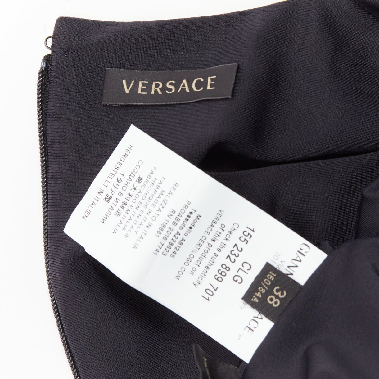 Versace VERSACE 2018 Tribute gold Medusa Barocco long sleeve bodysuit top IT38 XS Size XS / US 0-2 / IT 36-38 - 8 Thumbnail