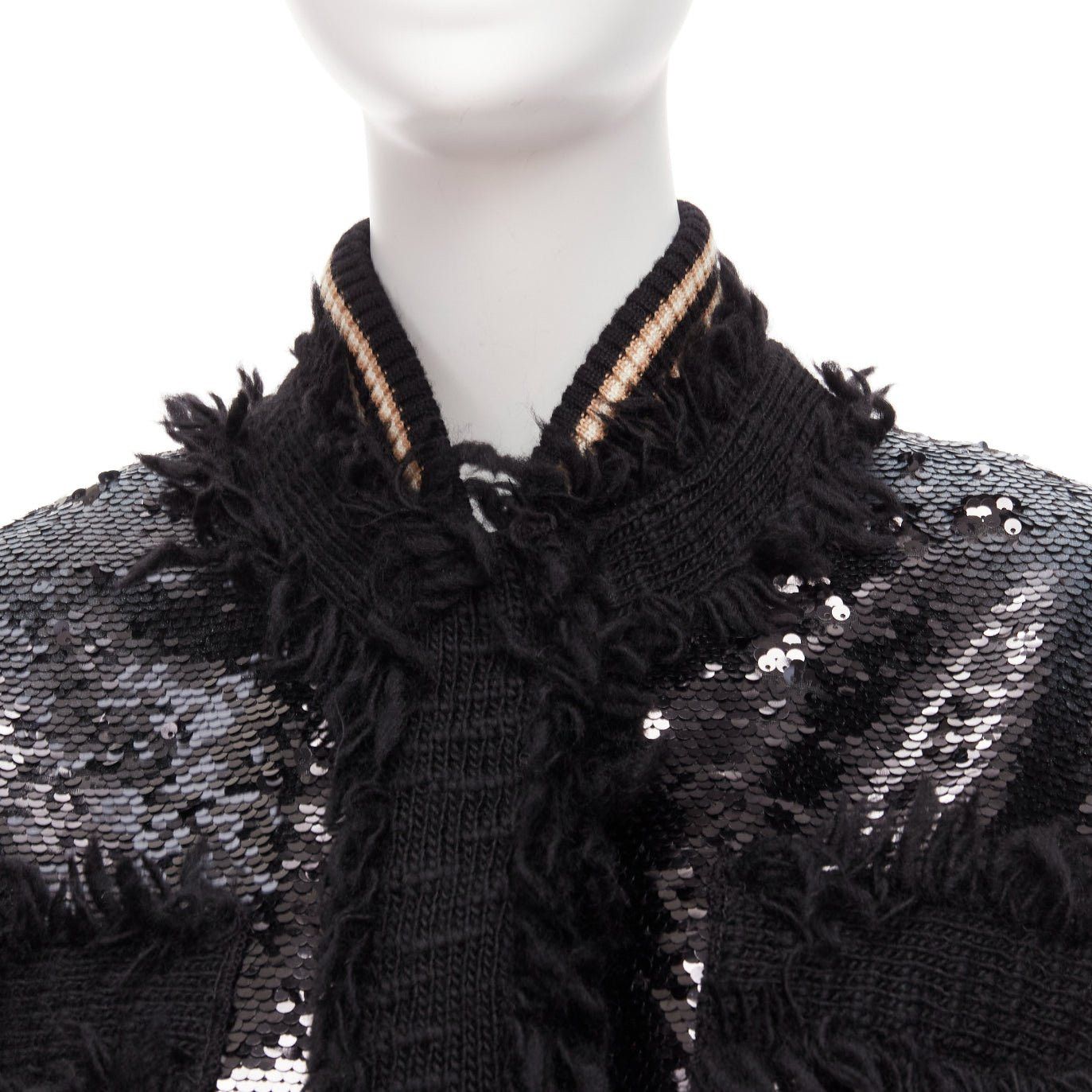 Other AVIU black white spray paint effect sequins cropped bomber jacket IT38 Size XS / US 0-2 / IT 36-38 - 8 Thumbnail