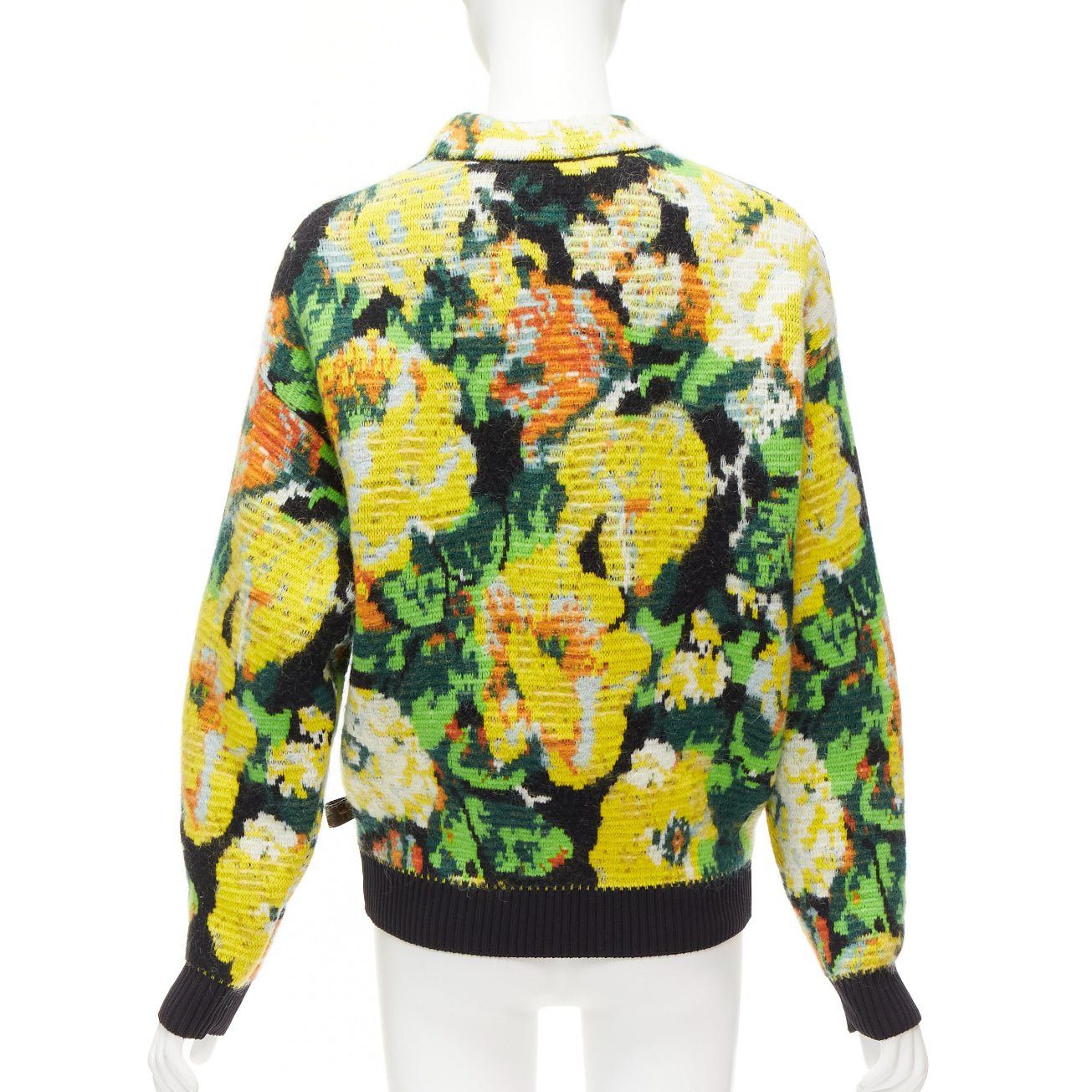 Louis Vuitton LOUIS VUITTON David Sims 2022 Runway floral jacquard portrait sweater XS Size S / US 4 / IT 40 - 5 Thumbnail