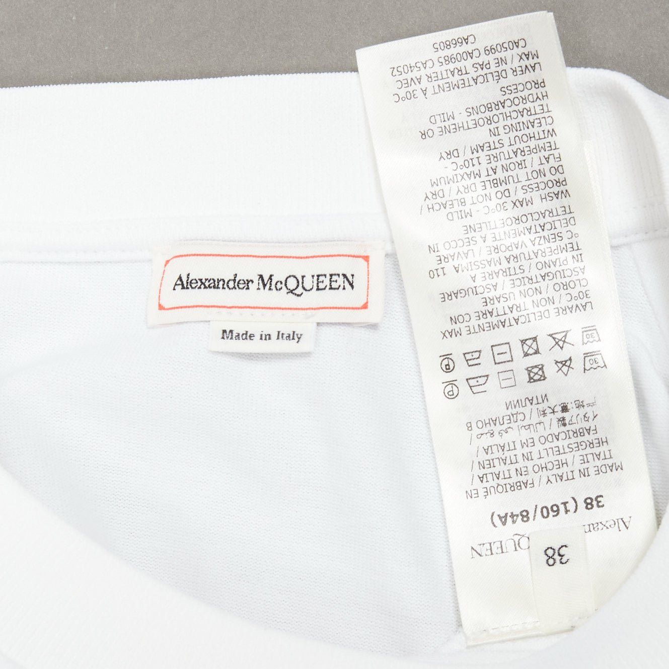Alexander McQueen ALEXANDER MCQUEEN white cotton eyelet detail studded cap sleeve top IT38 XS Size XS / US 0-2 / IT 36-38 - 8 Thumbnail