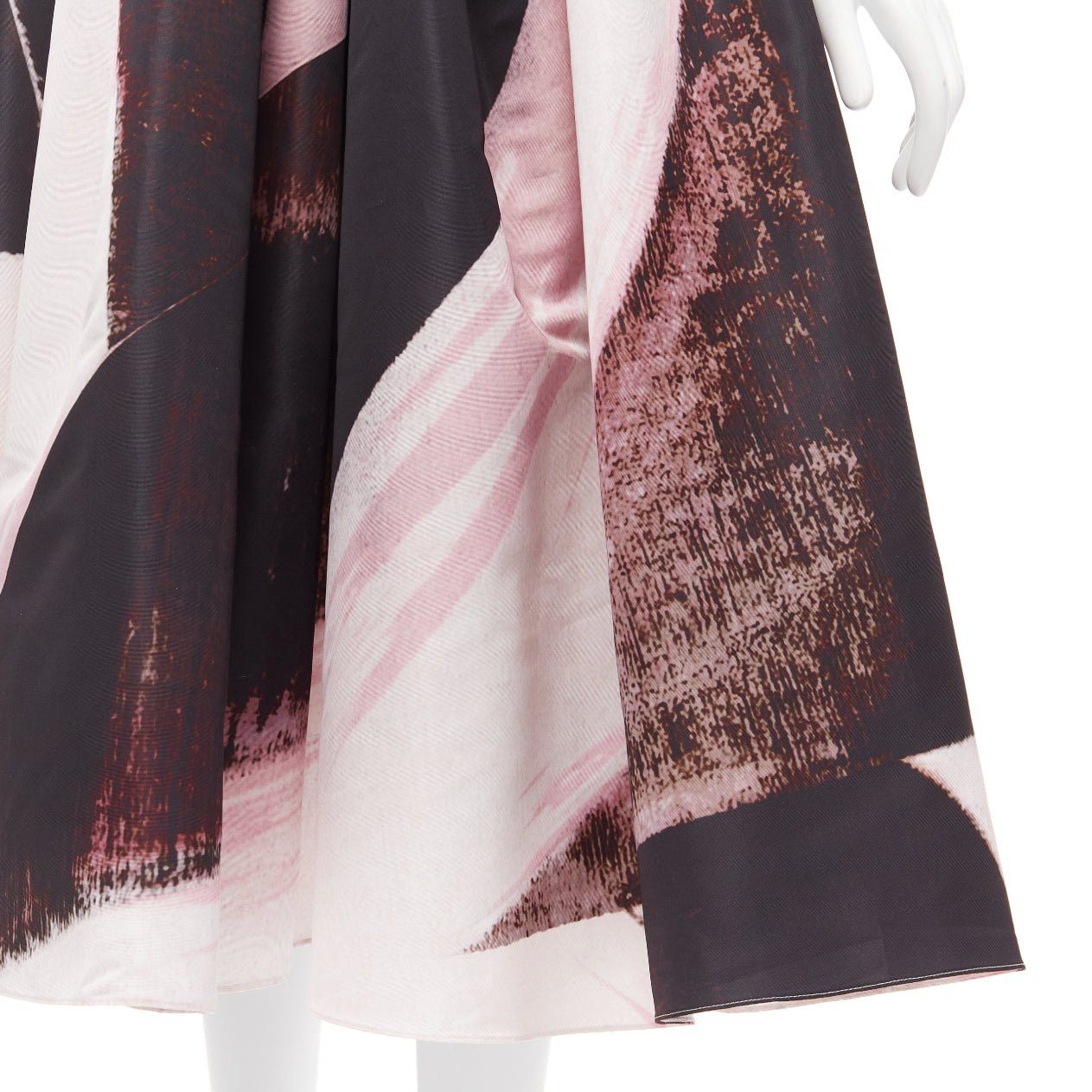 Alexander McQueen ALEXANDER MCQUEEN 2022 Charles Arnoldi Brushstroke print asymmetric gown IT38 XS Size XS / US 0-2 / IT 36-38 - 8 Thumbnail