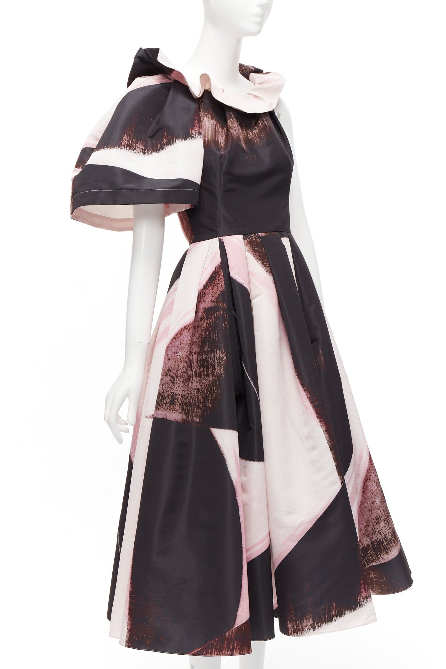 Alexander McQueen ALEXANDER MCQUEEN 2022 Charles Arnoldi Brushstroke print asymmetric gown IT38 XS Size XS / US 0-2 / IT 36-38 - 3 Thumbnail