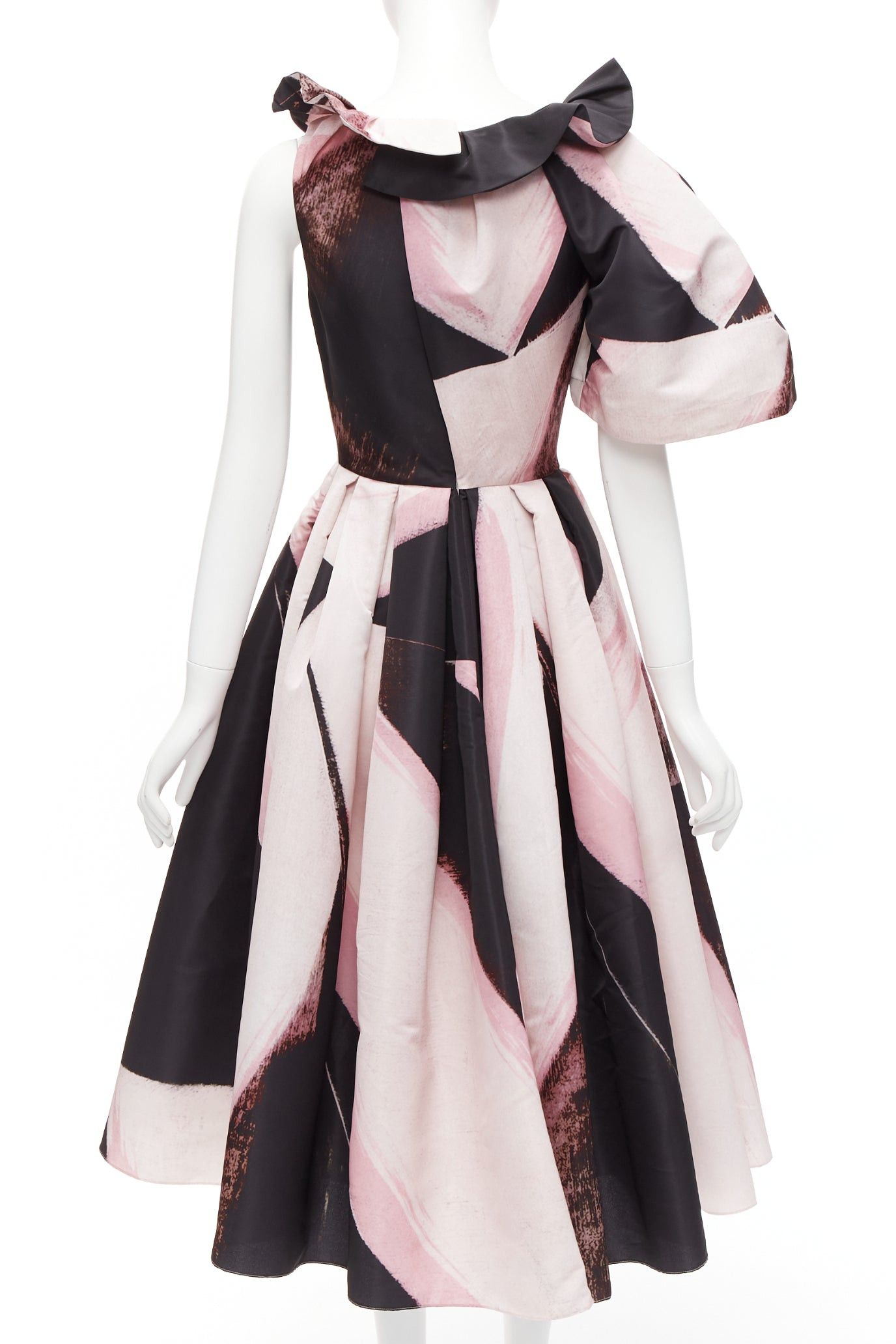 Alexander McQueen ALEXANDER MCQUEEN 2022 Charles Arnoldi Brushstroke print asymmetric gown IT38 XS Size XS / US 0-2 / IT 36-38 - 5 Thumbnail