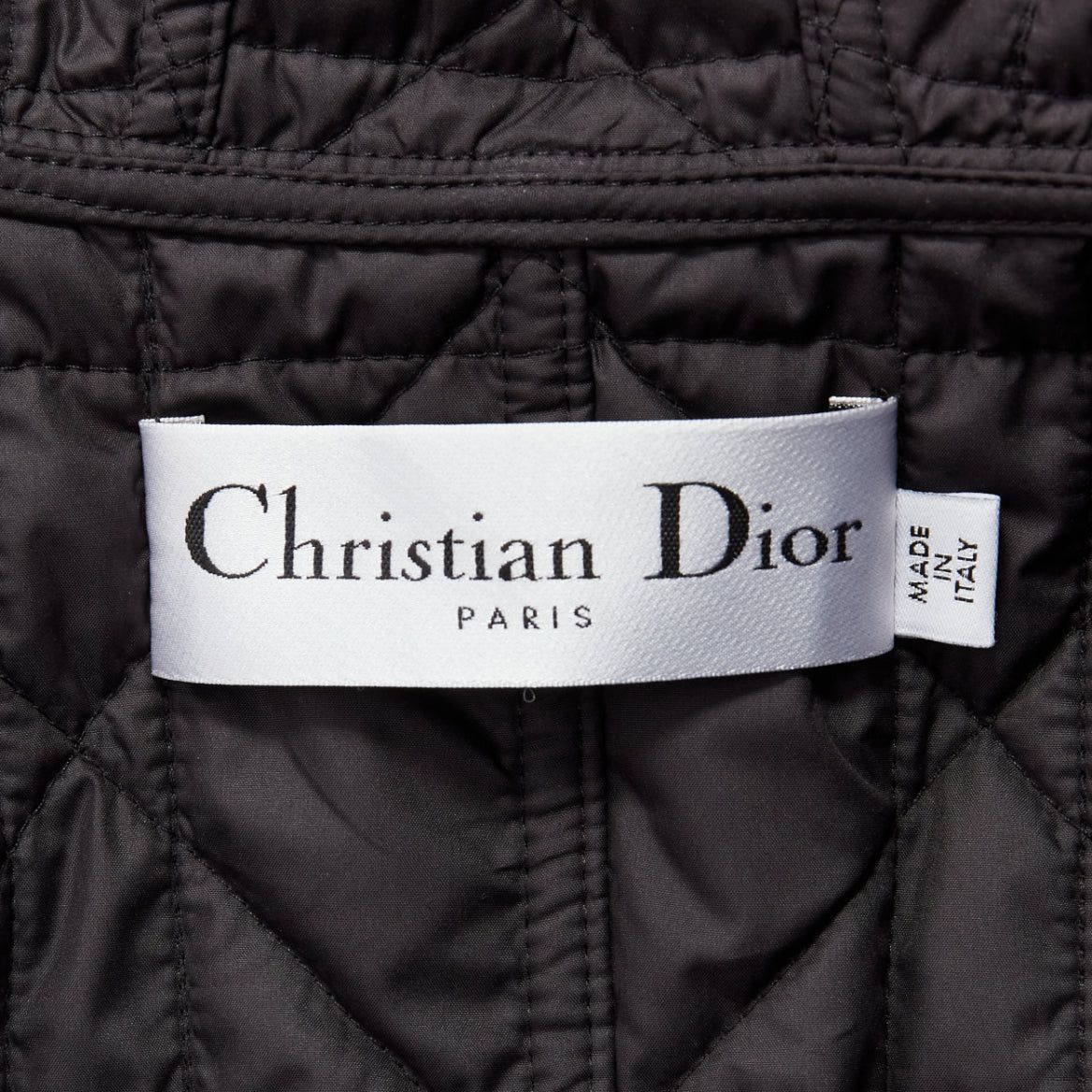 Dior CHRISTIAN DIOR 2022 black white virgin wool Cannage lined bar jacket FR34 XS Size XS / US 0-2 / IT 36-38 - 9 Thumbnail