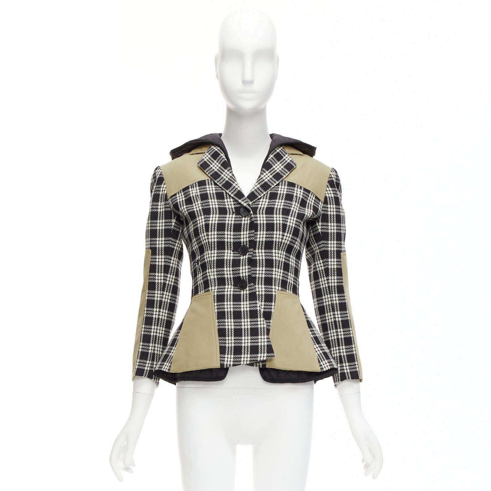 Dior CHRISTIAN DIOR 2022 black white virgin wool Cannage lined bar jacket FR34 XS Size XS / US 0-2 / IT 36-38 - 11 Thumbnail