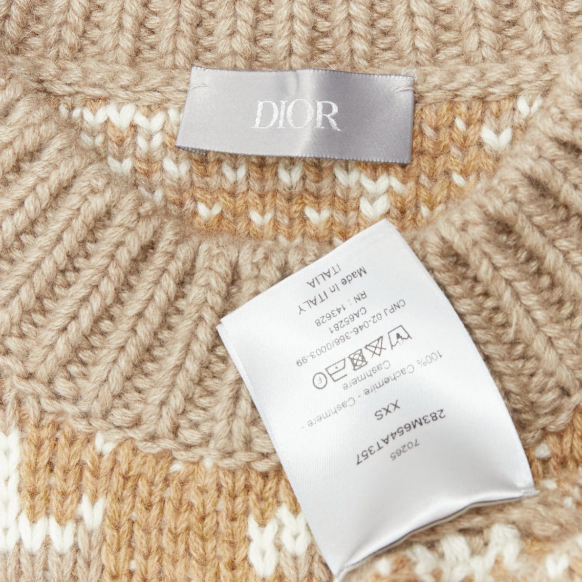 Dior DIOR 2022 Travis Scott Cactus Jack 100% cashmere monogram sweater vest XXS Size US XXS / EU 40 - 8 Thumbnail