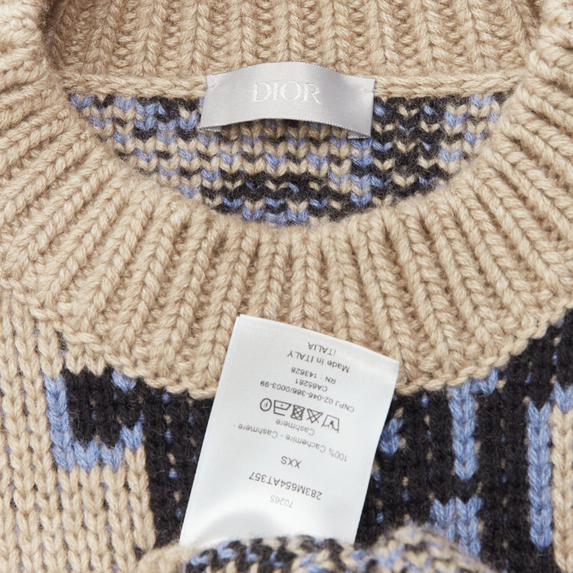 Dior DIOR 2022 Travis Scott Cactus Jack 100% cashmere monogram sweater vest XXS Size US XXS / EU 40 - 8 Thumbnail