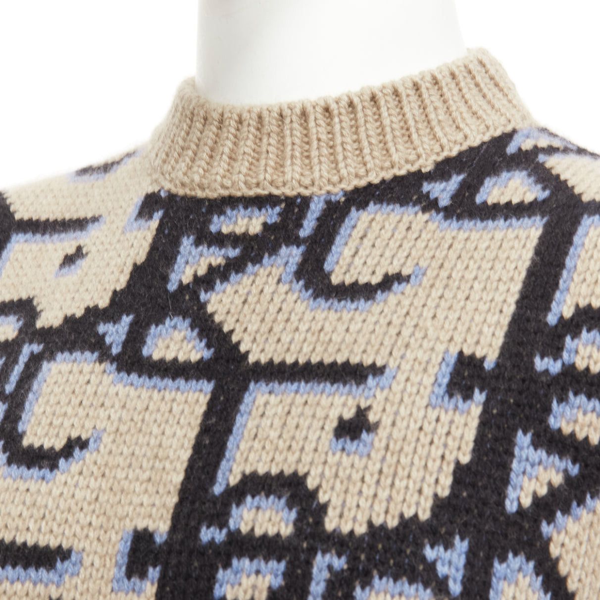 Dior DIOR 2022 Travis Scott Cactus Jack 100% cashmere monogram sweater vest XXS Size US XXS / EU 40 - 2 Thumbnail