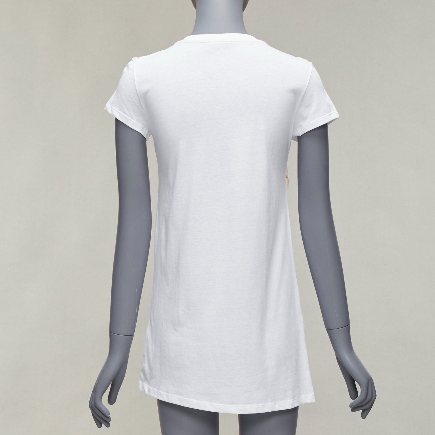 Fendi FENDI KIDS Angry Monster Butterfly applique white cap sleeve long tshirt 12Y XS Size XS / US 0-2 / IT 36-38 - 5 Thumbnail