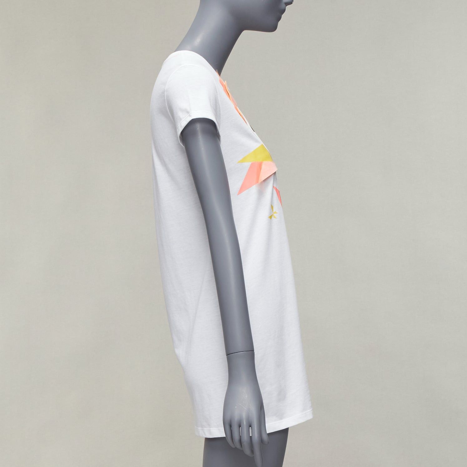Fendi FENDI KIDS Angry Monster Butterfly applique white cap sleeve long tshirt 12Y XS Size XS / US 0-2 / IT 36-38 - 4 Thumbnail