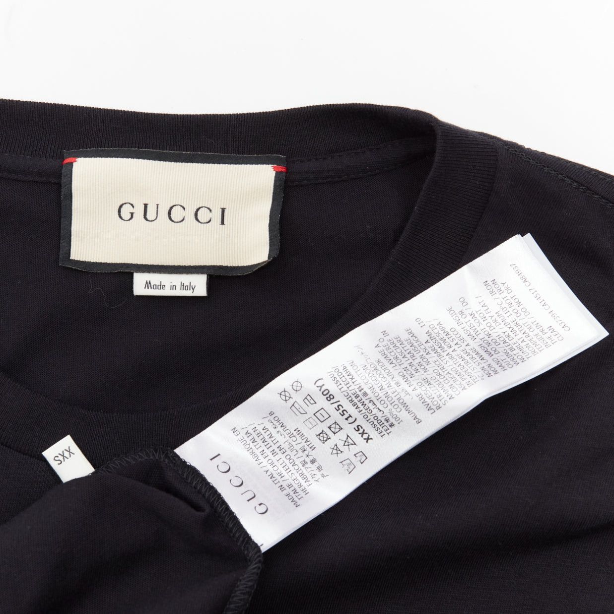 Gucci GUCCI black Vintage GG box logo cotton long relaxed tshirt XXS Size XS / US 0-2 / IT 36-38 - 8 Thumbnail