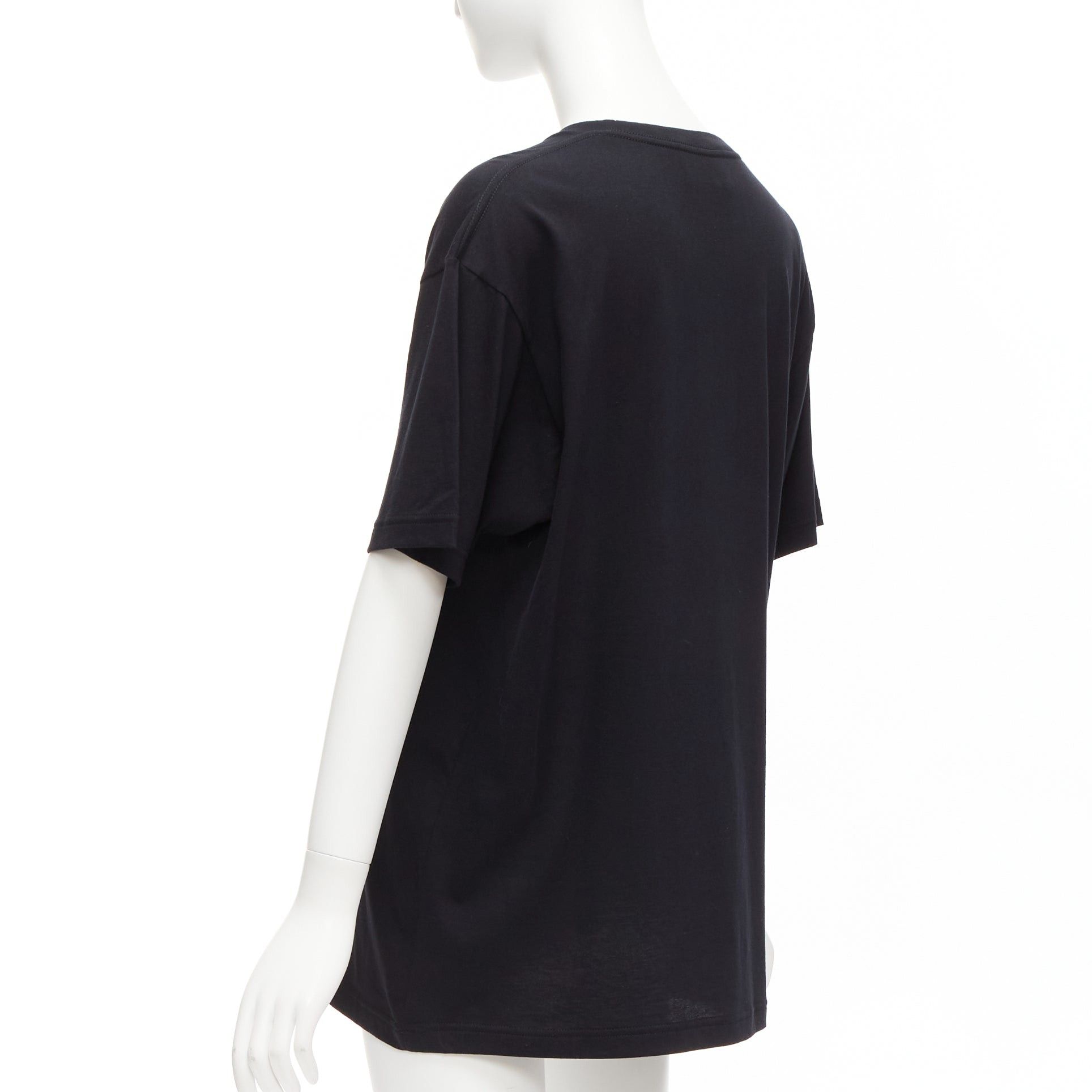 Gucci GUCCI black Vintage GG box logo cotton long relaxed tshirt XXS Size XS / US 0-2 / IT 36-38 - 6 Thumbnail