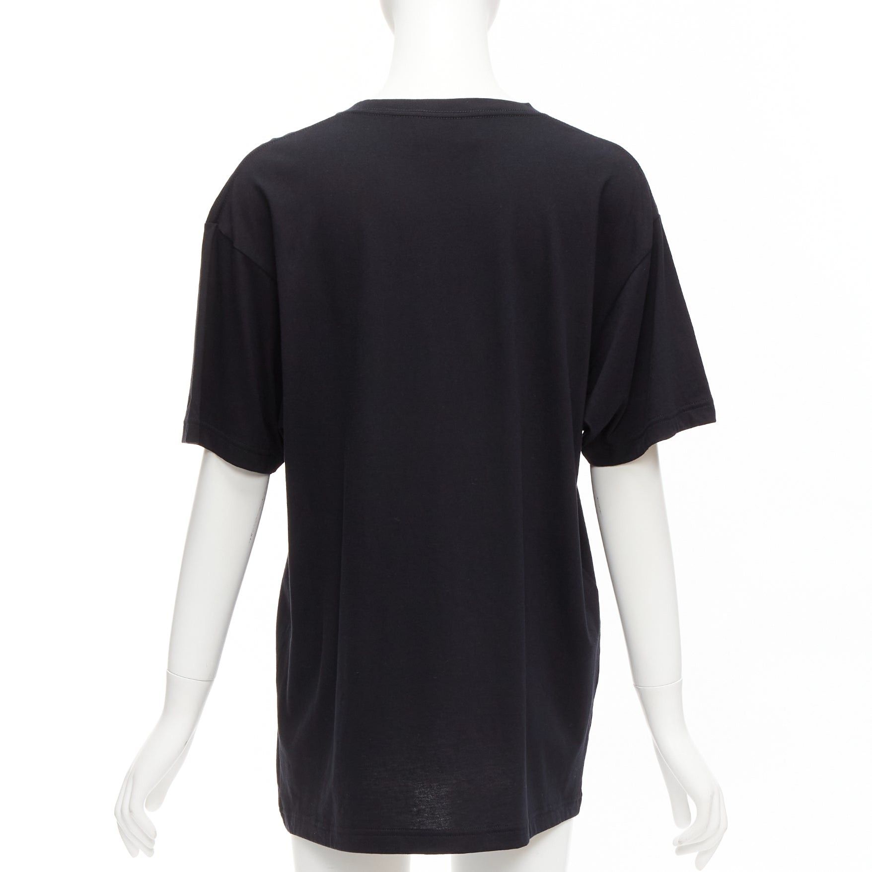 Gucci GUCCI black Vintage GG box logo cotton long relaxed tshirt XXS Size XS / US 0-2 / IT 36-38 - 5 Thumbnail