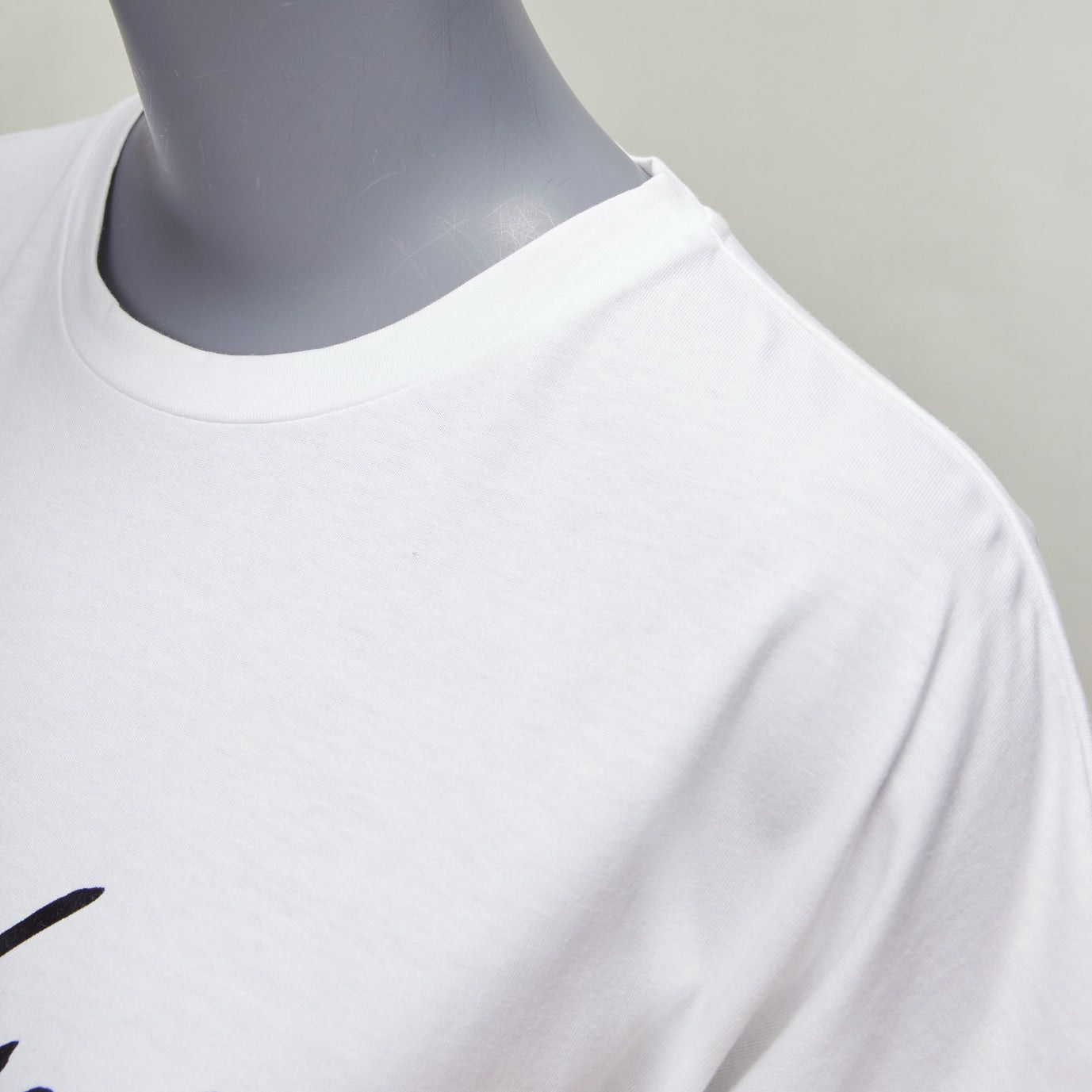 Balmain BALMAIN black signature logo velvet print cuffed sleeve white tshirt FR34 XS Size XS / US 0-2 / IT 36-38 - 7 Thumbnail