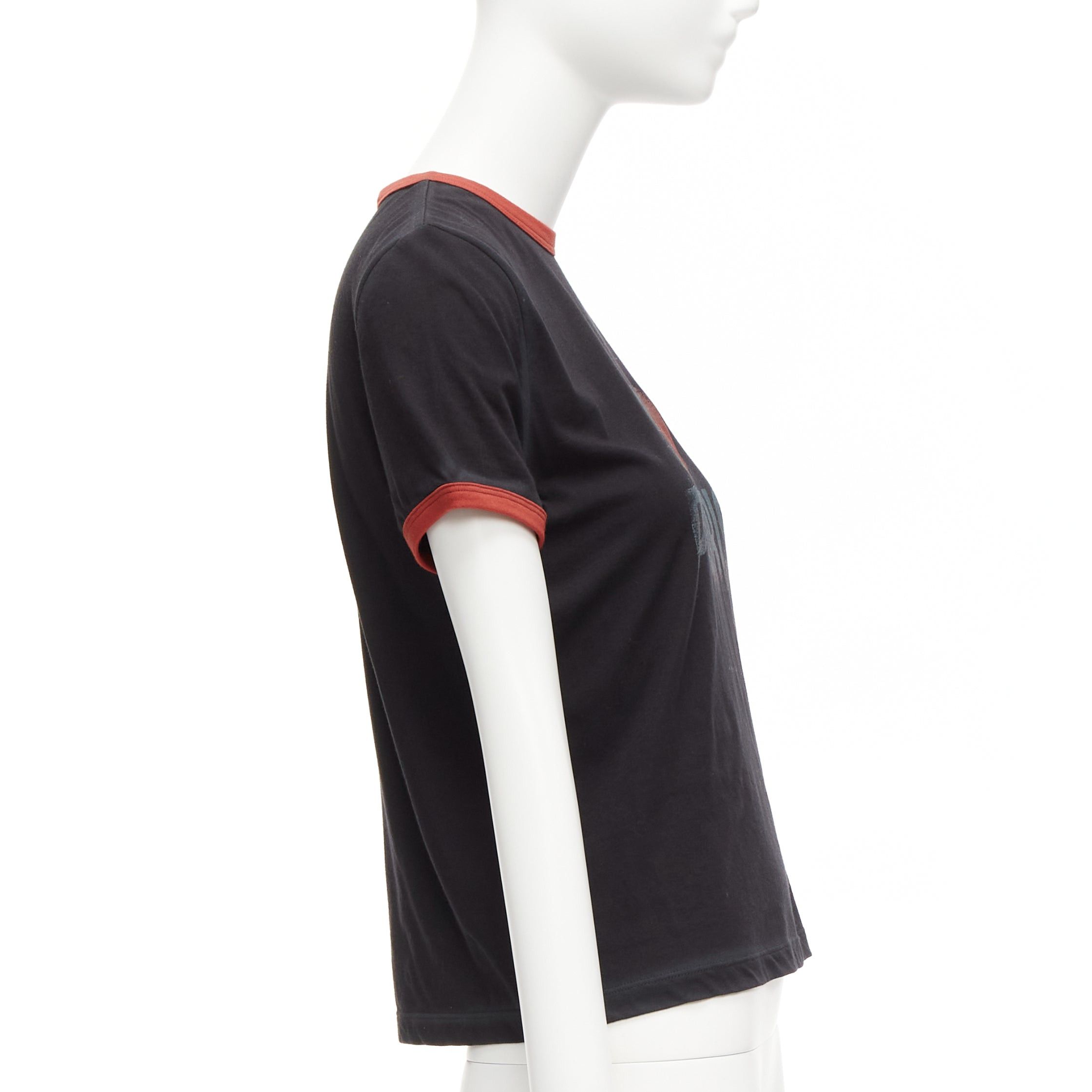 Dior rare DIOR Valentines black red J'adior Paris vintage print ringer tshirt XS Size S / US 4 / IT 40 - 4 Thumbnail