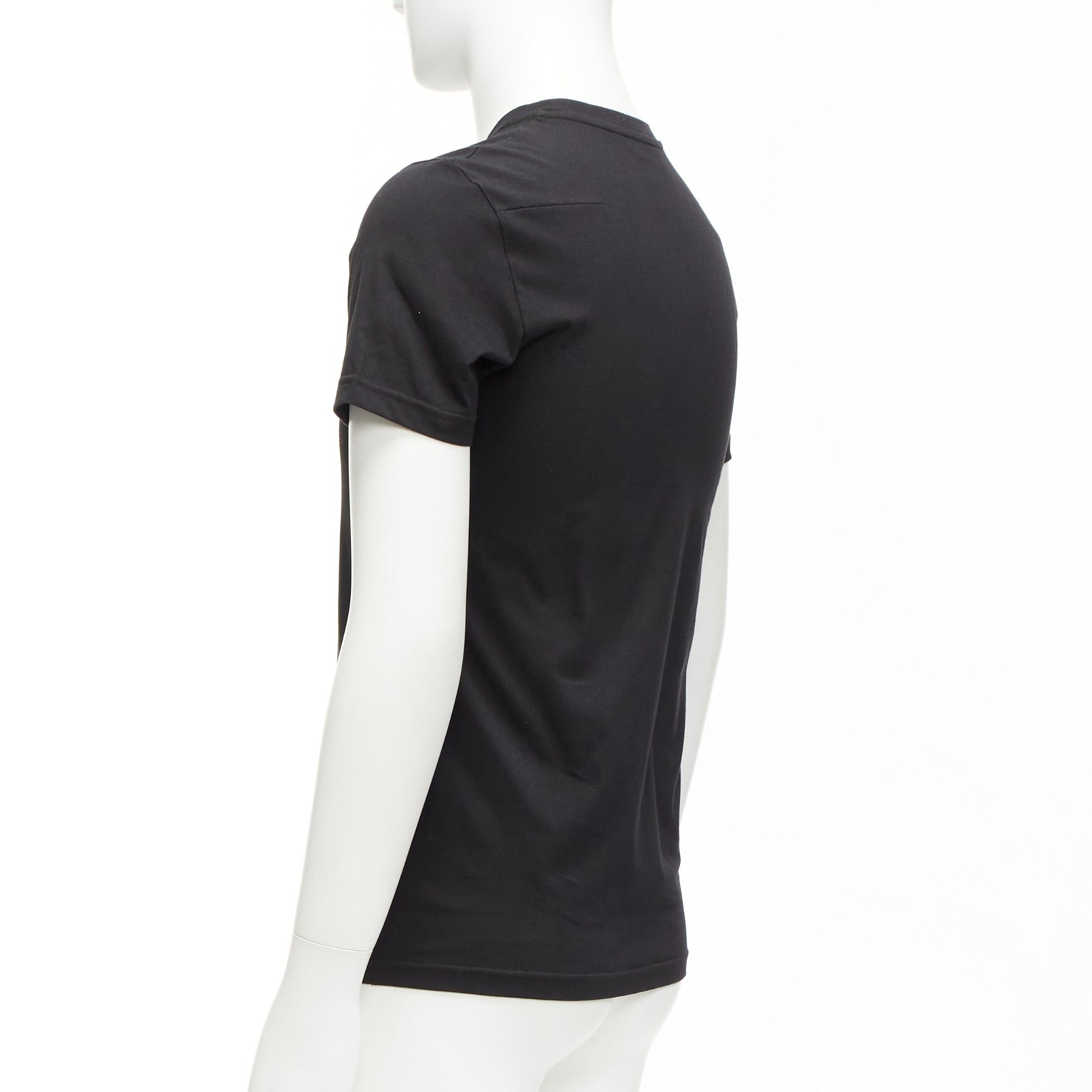 Dior DIOR HOMME black cotton gold bee embroidered fitted tshirt XXS Size US XXS / EU 40 - 6 Thumbnail