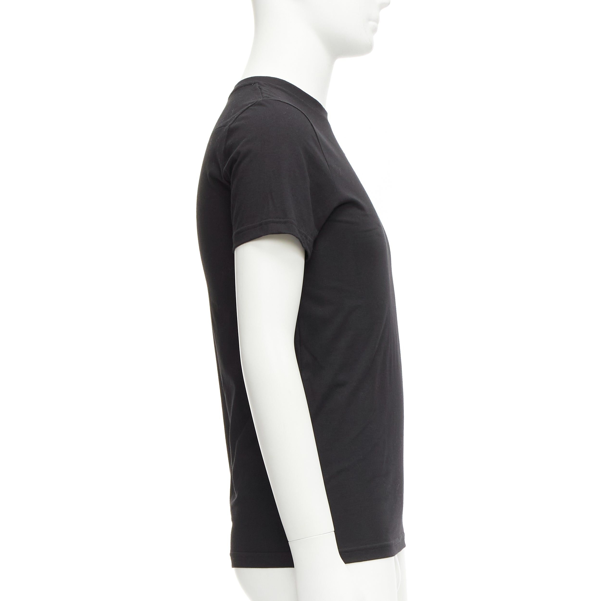 Dior DIOR HOMME black cotton gold bee embroidered fitted tshirt XXS Size US XXS / EU 40 - 4 Thumbnail