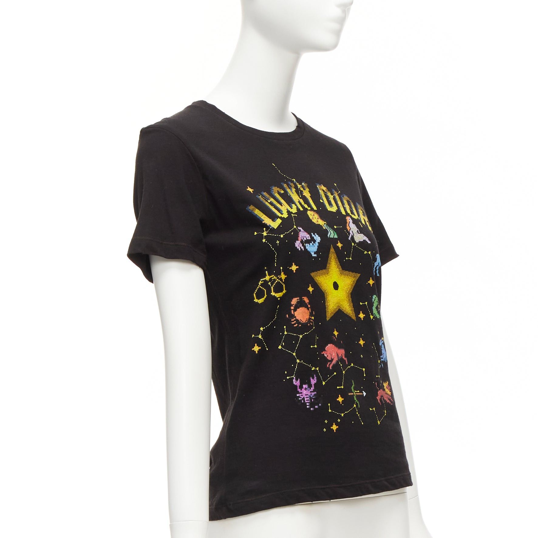 Dior DIOR Lucky Dior yellow logo astrology star bee print crew neck tshirt XS Size S / US 4 / IT 40 - 3 Thumbnail