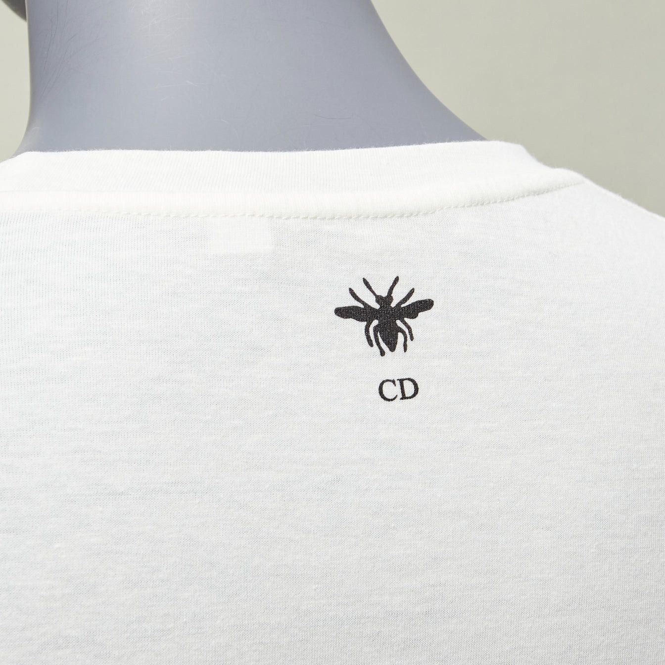 Dior DIOR Lucky Dior Zodiac Pixel print white cotton linen short sleeve tshirt XS Size S / US 4 / IT 40 - 2 Thumbnail