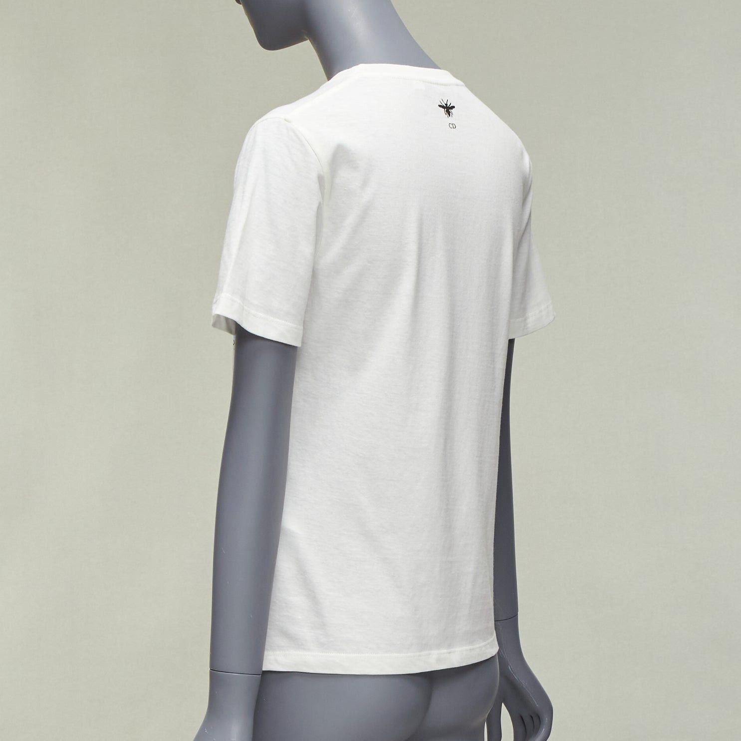 Dior DIOR Lucky Dior Zodiac Pixel print white cotton linen short sleeve tshirt XS Size S / US 4 / IT 40 - 6 Thumbnail