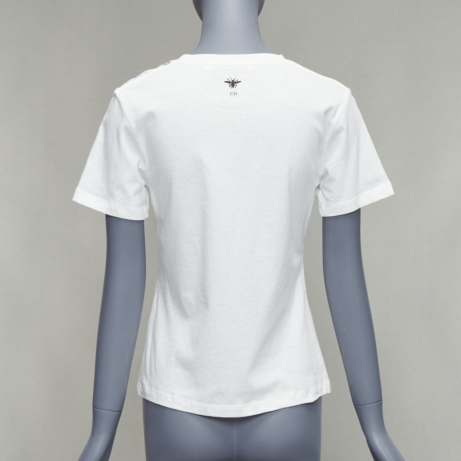 Dior CHRISTIAN DIOR 2022 L'union fait le Force white cotton linen stamp tee XS Size S / US 4 / IT 40 - 5 Thumbnail